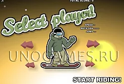 С горы на сноуборде 3