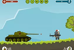 Русский танк против армии Гитлера