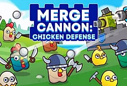 Merge Cannon: Chicken Defense